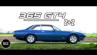 FERRARI 365 GT4  GT4 22 1974  Test drive in top gear  V12 Engine sound  SCC TV [upl. by Akinad266]