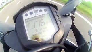 KTM rc 200 BEAST Top speed 179 kmph [upl. by Neelyk997]