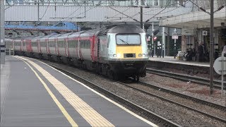 Busy Afternoon at Peterborough Station ECML  270617 [upl. by Sedda]