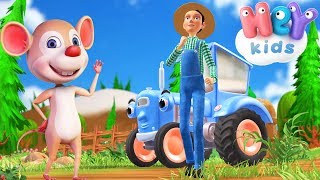 En Bonde I Vår By 🚜 Barnesanger på Norsk  HeyKids [upl. by Animlehliw]