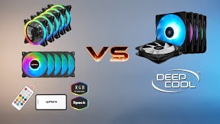 Deepcool amp upHere RGB Fans Comparison 3035  RGB1235 C81235 RF120M [upl. by Nosilla714]