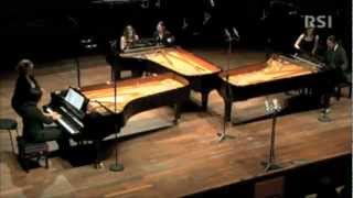 Debussy quotLa Merquot for three pianos  The Pianos Trio [upl. by Kraul916]