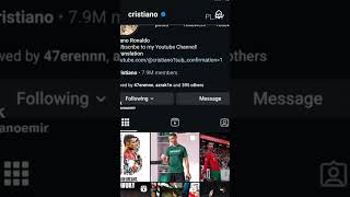 Cristiano Ronaldo One Billion Subscribers football Ronaldo GOAT siuuubscribe [upl. by Htenaj347]