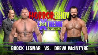 WWE 2K24  Brock Lesnar vs Drew Mcintyre  Extreme rules  PS5™ 4K60 [upl. by Sudaorb]