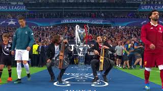 2CELLOS performance at the 2018 UEFA Champions League Final [upl. by Mosenthal]