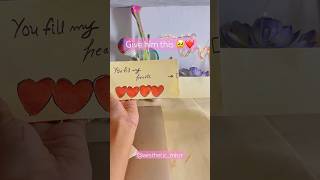 Easy gift idea 🥳❤️🤭 trending diy homedecor art youtubevideos giftideas birthday shorts [upl. by Loresz534]