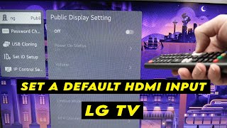 LG Smart TV How to Change the Default HDMI Input [upl. by Socem]