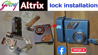 godrej Altrix lock installation for main doorgodrej main door lock youtube godrejlock [upl. by Tat820]