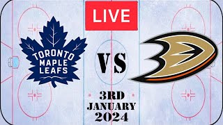 NHL LIVE Toronto Maple Leafs vs Anaheim Ducks 3rd January 2024 Full Game Reaction [upl. by Aztinay229]