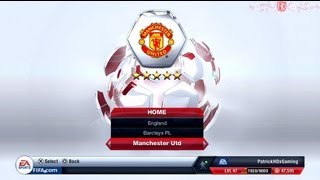 Fifa 13  How to play with Manchester United  Formation LineUp amp more  PatrickHDxGaming [upl. by Zilber]