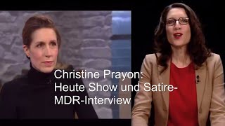 Christine Prayon  HeuteSHOW und Satire  MDRInterview [upl. by Threlkeld]