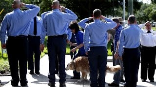 Officers Honor Last 911 Search Dog With Moving Tribute Before Being Put Down [upl. by Hiller]