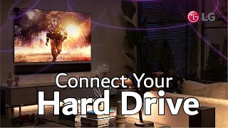 LG WebOS 60 TV  How to Connect a Hard Drive to Your LG Smart TV [upl. by Feigin]