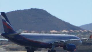 Tenerife Sur TFS Aeroflot Airbus A330300 [upl. by Nnylrebma]