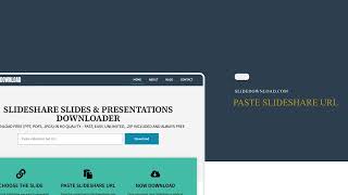 SLIDESHARE SLIDES amp PRESENTATIONS DOWNLOADER [upl. by Eerhs185]