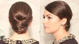 Chignon style tresse épi [upl. by Nasho]