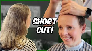 HUGE Hair Makeover Fearless Leap to a Super Short Pixie Cut [upl. by Asiole]