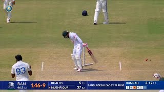 Jasprit Bumrah bowling today  Mushfiqur Rahim bowled by bumrah  India vs Bangladesh 2nd Test Match [upl. by Tam791]