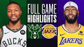 BUCKS at LAKERS  NBA PRESEASON FULL GAME HIGHLIGHTS  October 15 2023 [upl. by Attenna]