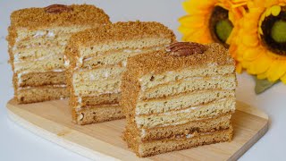 Medovik RUSSIAN HONEY CAKE Recipe  EASIEST WAY 94 [upl. by Feigin]