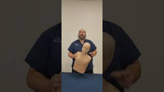 quotHeimlich Maneuver quot Abdominal thrusts for a tall or shorter victim [upl. by O'Brien]