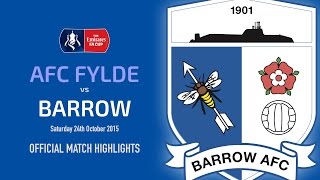 201516 AFC Fylde v BARROW [upl. by Limann]