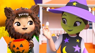 Knock Knock Trick or Treat Song🎃👻🦇  Lellobee  Super Moms  Nursery Rhymes and kids songs 🌸 [upl. by Adidnac]