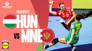 Hungary 🆚 Montenegro  Highlights  Women’s EHF EURO 2024 [upl. by Larochelle]