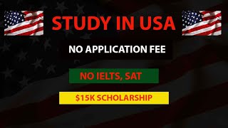 No Application fee  No IELTS  15k Scholarship for International Students [upl. by Lyontine]