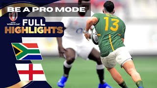 HIGHLIGHTS I South Africa v England RUGBY WORLD CUP 2023 I Game 7  Rugby Challenge 4 [upl. by Anua92]