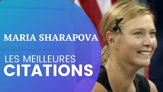 MARIA SHARAPOVA les 10 meilleures citations de Maria Sharapova [upl. by Melisent]