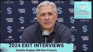 2024 Seattle Kraken Exit Interviews General Manager Ron Francis [upl. by Penelopa]