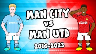 🔵MAN CITY vs MAN UTD🔴 20162023 Manchester Derby Goals Highlights [upl. by Pytlik]