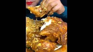 SPICY CHICKEN SEZWAN MUTTON BIRYANI CHIKEN SPRING ROLLS mukbang satisfyingbites chickenmutton yt [upl. by Kenny]