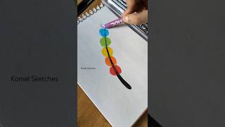 Easy Feather Drawing 🫣🤩  youtubeshorts shorts art komalsketches [upl. by Nitas]