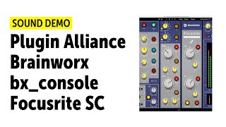 Plugin Alliance Brainworx bxconsole Focusrite SC  Demo Stem Mix no talking [upl. by Genesa]