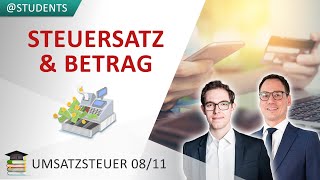 Steuersatz von 19 vs 7 § 12 UStG  Umsatzsteuer 811 [upl. by Oznerol]