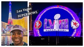 Las Vegas Super Bowl Chiefs 49ers Merchandise and Prep [upl. by Mcintyre430]