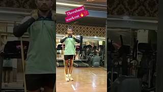 Theraband workout🔥💯sports cricket football shorts reels gym workout attitude athlete [upl. by Yob]