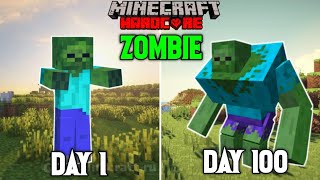 I Survived 100 Days as a Zombie In Minecraft Hardcore  LordN Gaming [upl. by Gerdy233]