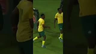 Tebogo Mokoena open a score bafana bafana vs Congo southafricanfootballclub football [upl. by Corabel]