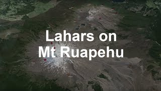 Lahars on Ruapehu Volcano [upl. by Yelyac]