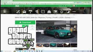 How to Install BMW M3 G80 2022 AddOn  Replace  Tuning  FiveM  LODS  Extras v12 GTA 5 MODS [upl. by Banky361]