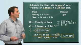 Problem Solved Flow Rate Formula  Water Treatment Distribution and Wastewater Math [upl. by Nannoc743]