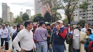 Paro Cebolleros hoy frente al Ministerio de Agricultura Oct 30 de 2024 [upl. by Paquito41]