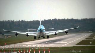 KLM Cargo 747400F landing in Stuttgart [upl. by Welch]