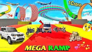 Indian bike driving 3d mega ramp😱 [upl. by Pawsner]