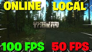 Escape From Tarkov PVE  BSG Need To Make This Setting OPTIONAL Local V Online Raid FPS Comparison [upl. by Helman]