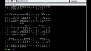 Calendar via command line on your Raspberry Pi on Raspbian or Raspberry Pi OS [upl. by Melody]