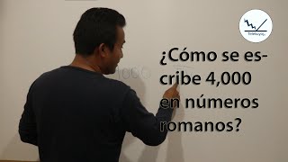 Cómo se escribe 4000 en números romanos [upl. by Anor]